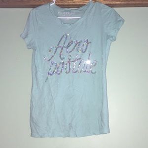 Aeropostale Teal Large t-shirt